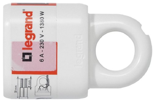 Розетка штепсельная без заземления прямая Legrand Helium 6А белый картинка 